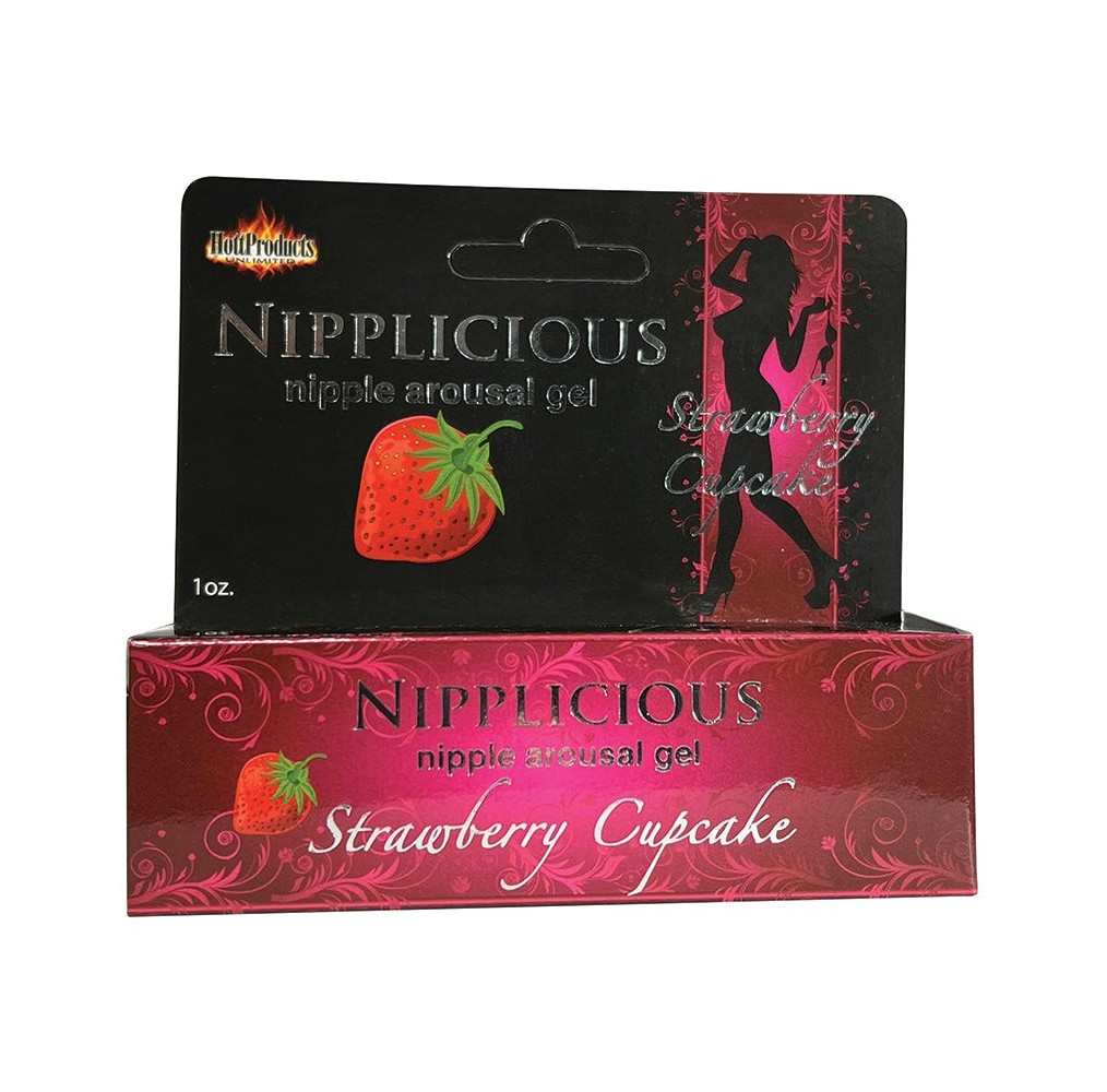 Nipplicious Arousal Gel-Strawberry 1oz